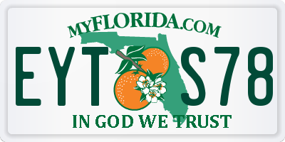 FL license plate EYTS78