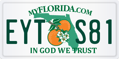 FL license plate EYTS81