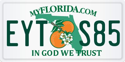 FL license plate EYTS85