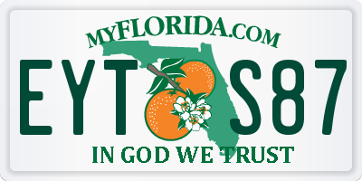 FL license plate EYTS87
