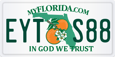 FL license plate EYTS88