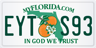 FL license plate EYTS93