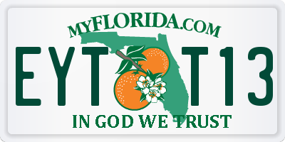 FL license plate EYTT13