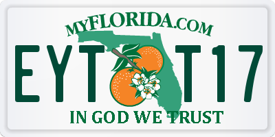 FL license plate EYTT17