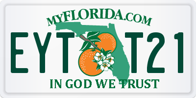 FL license plate EYTT21