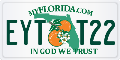 FL license plate EYTT22
