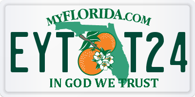 FL license plate EYTT24