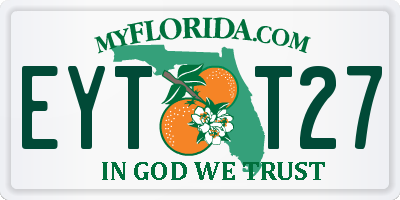 FL license plate EYTT27