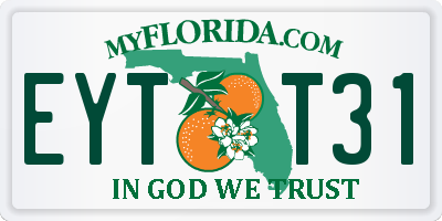 FL license plate EYTT31