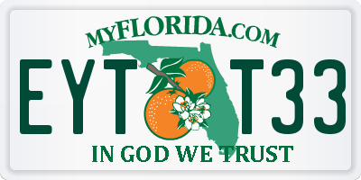 FL license plate EYTT33