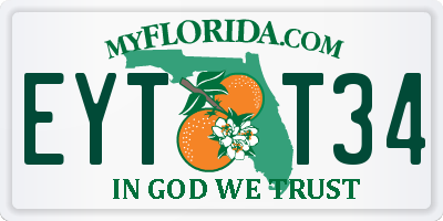 FL license plate EYTT34
