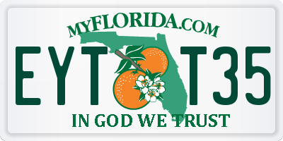 FL license plate EYTT35