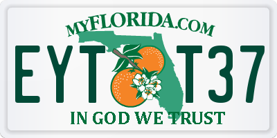 FL license plate EYTT37