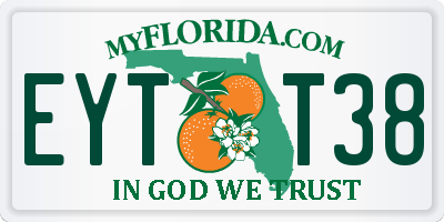 FL license plate EYTT38