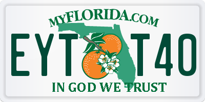 FL license plate EYTT40