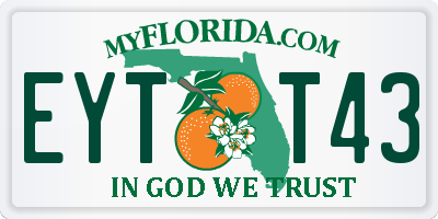 FL license plate EYTT43