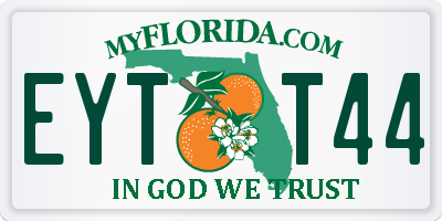 FL license plate EYTT44