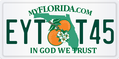FL license plate EYTT45