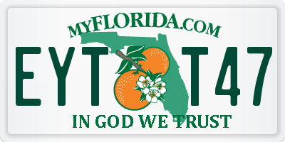 FL license plate EYTT47