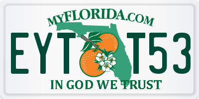 FL license plate EYTT53