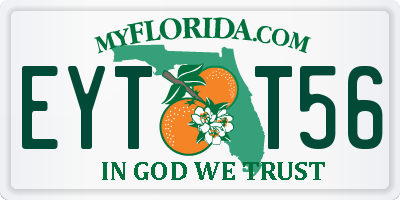 FL license plate EYTT56