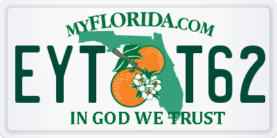 FL license plate EYTT62