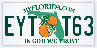 FL license plate EYTT63