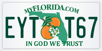 FL license plate EYTT67