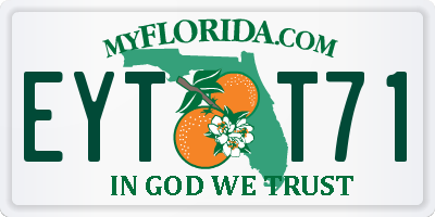 FL license plate EYTT71