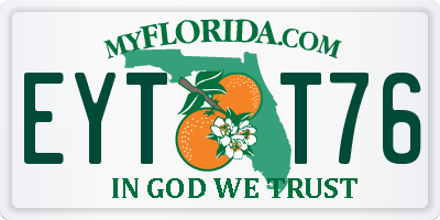 FL license plate EYTT76