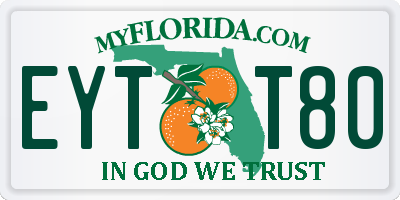 FL license plate EYTT80
