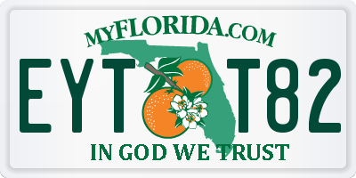 FL license plate EYTT82