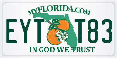 FL license plate EYTT83