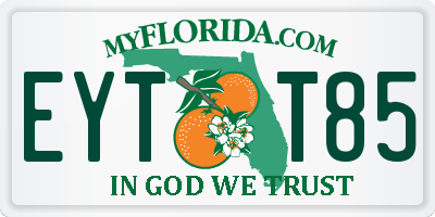 FL license plate EYTT85