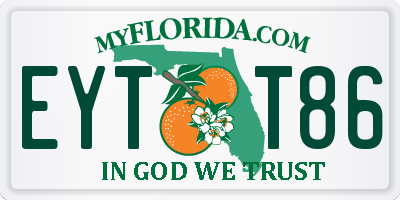 FL license plate EYTT86