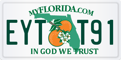 FL license plate EYTT91