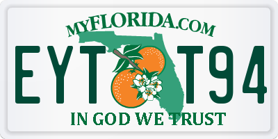 FL license plate EYTT94