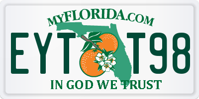 FL license plate EYTT98