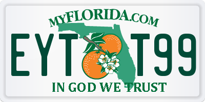 FL license plate EYTT99
