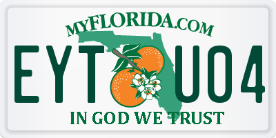 FL license plate EYTU04