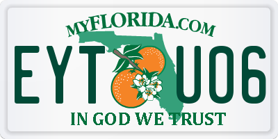 FL license plate EYTU06