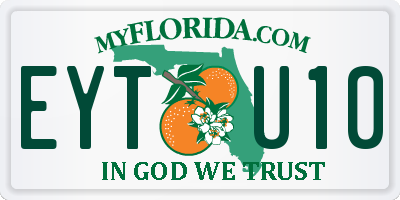 FL license plate EYTU10