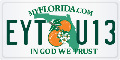 FL license plate EYTU13