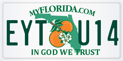 FL license plate EYTU14