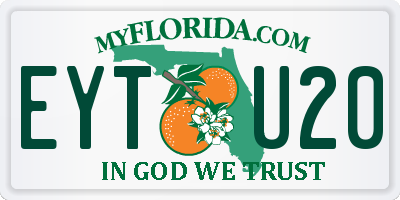 FL license plate EYTU20