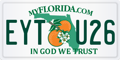 FL license plate EYTU26