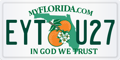 FL license plate EYTU27