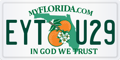 FL license plate EYTU29