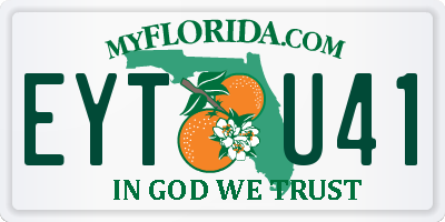 FL license plate EYTU41