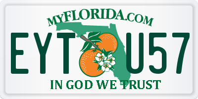 FL license plate EYTU57